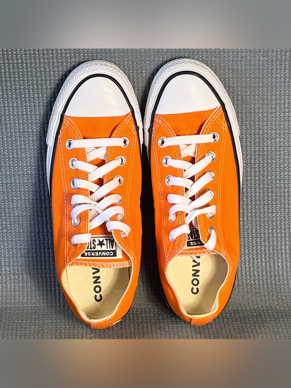 Converse Chuck Taylor All Star Orange Low Top Sneakers Women’s Size 7 - Picture 5 of 9